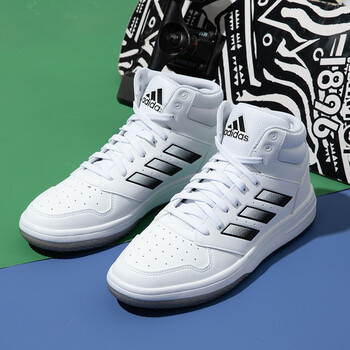 adidas阿迪达斯高帮板鞋男三叶草休闲鞋2022春季新款运动鞋耐磨舒适