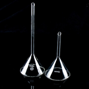 标准漏斗高硼硅漏斗 实验室玻璃器具 短管 短管40mm(1个) 三角漏斗