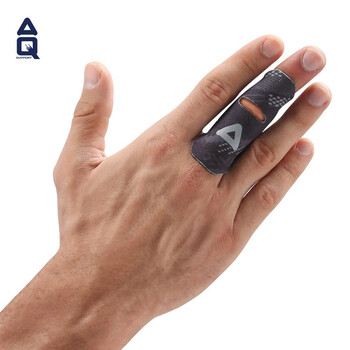 AQ手指固定保护指套运动篮排球护具黑色图腾直筒款B30913L/XL单只