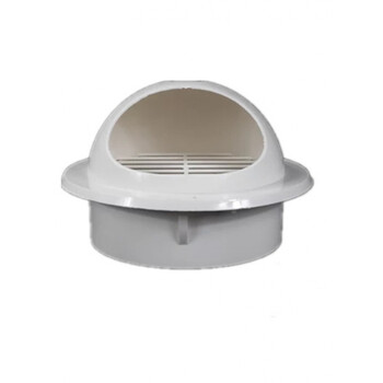 pvc外墙透气帽排气帽塑料通风排烟换气风罩风口圆形排气口110 160 160