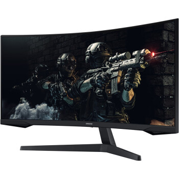 三星（SAMSUNG）34英寸 165Hz 2K 1000R曲面 1ms DP1.4接口 HDR10 FreeSync 玄龙骑士 带鱼屏 电竞 显示器 C34G55