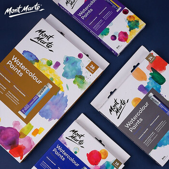 蒙玛特(Mont Marte)水彩颜料12色8ml 高级水彩画颜料美术画画可水洗颜料套装 艺术家专业古风色彩绘画颜料V速写素描 蒙玛特(Mont Marte)水彩颜料12色8ml 高级水彩画颜料美术画画可水洗颜料套装 艺术家专业古风色彩绘画颜料V速写素描