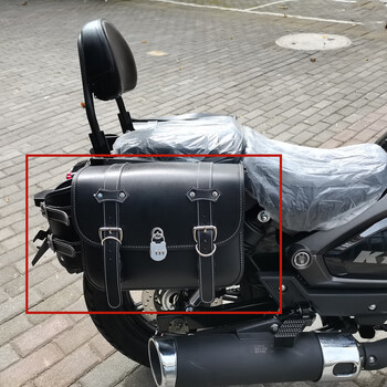 工马23款力帆k19pro改装配件后靠背lf150-14p太子摩托车边包靠椅靠垫