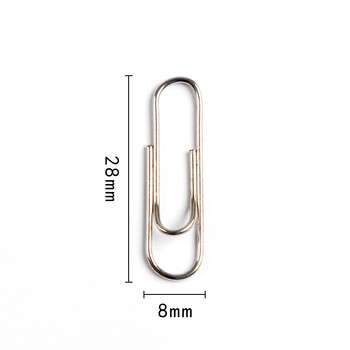 递乐 3#回形针银色金属曲别针办公文具装订专用财务用品100枚/盒 10盒装 2213