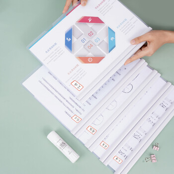 西玛(SIMAA)10只A4水滴杆抽杆夹 办公报告夹拉杆夹文件夹资料夹白色 文具6112