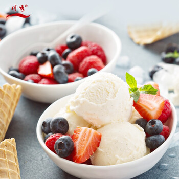 川秀 原味冰淇淋粉 家用自制冰淇淋原料软硬模具冰激凌 100g*3包