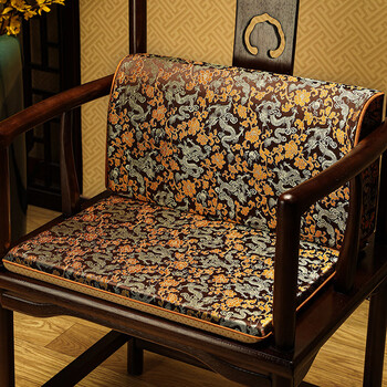 中式椅垫腰靠座椅沙发抱枕靠背靠垫椅子夏季红木圈椅餐椅茶桌椅坐垫