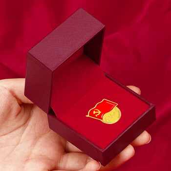 法拉蒙（faramon） 新版国家标准型为人民服务党徽高档强磁扣胸章别针党员胸徽章胸针