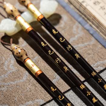 張小鳳毛笔狼毫狐毫羊兼毫毛笔礼盒书法套装文房四宝软笔中楷毛笔楷书行书隶书毛笔 克己修身【狼毫】