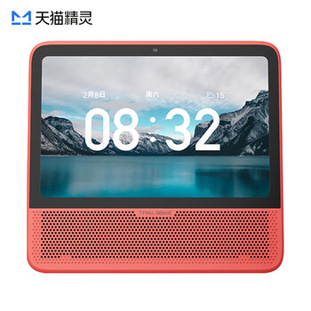 天猫精灵CC10 哇哦智慧屏 10英寸触屏音响 智能音箱 智能家居语音声控 老人小孩陪伴礼物 旭日红