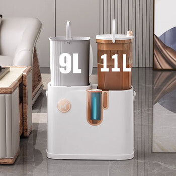 欧湃(OLPAU)垃圾桶按压式20L方形白色茶水桶茶渣桶大号带盖干湿分离废水桶 欧湃(OLPAU)垃圾桶按压式20L方形白色茶水桶茶渣桶大号带盖干湿分离废水桶