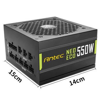 安钛克 Antec NE550金牌全模组/全日系电解电容/寿命更持久/支持风扇启停/台式机电脑主机电源550W