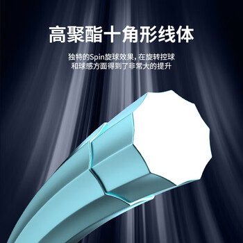 TAAN泰昂网球线十角POLY硬线控球高弹性耐打TT5850桔色12M单条力量