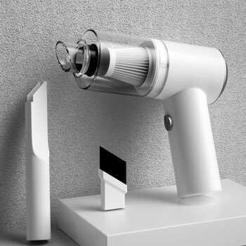 小米车载吸尘器无线充电家用两用吸尘器迷你便携手持式汽车内用吸白色