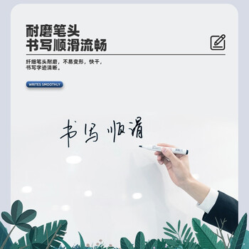 BBNEW 三色白板笔套装 办公会议/儿童涂鸦绘画 易擦水性12支/盒 6黑4蓝2红 NEWB01