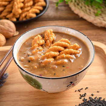 德富祥 陕西特色早餐油茶配麻花 五仁咸油茶480g 咸酥麻花252g