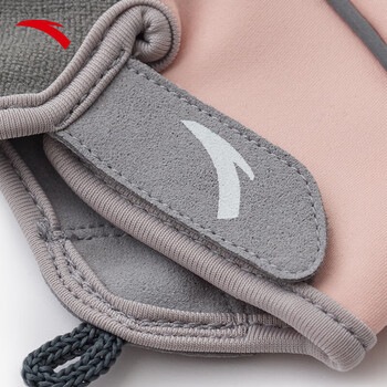 安踏（ANTA）健身手套男女运动骑行半指单杠引体向上撸铁器械防滑护手 粉M码