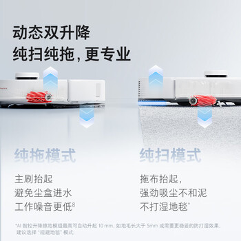 石头（roborock）扫地机器人扫拖一体 P10 Pro 自动上下水扫拖洗烘一体机 自动集尘热水洗拖布烘干补水擦地拖地