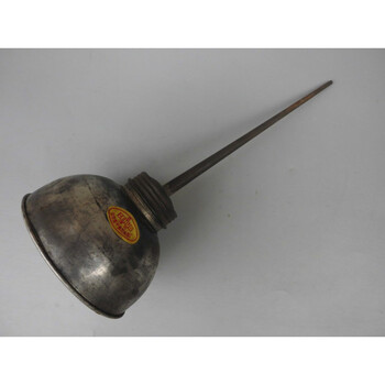 【京东优选】八十年代缝纫机油壶老式铁皮油壶迷你鼓形油壶尖嘴油壶