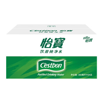 怡宝 饮用水 纯净水350ml*24瓶 整箱装