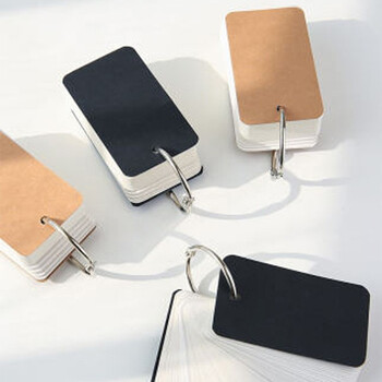 【全网低价】誉禾空白卡片铁圈便签本白色硬卡纸随身便携英语生字记背单词卡记忆环扣式手写记录卡100张2包装5161 【全网低价】誉禾空白卡片铁圈便签本白色硬卡纸随身便携英语生字记背单词卡记忆环扣式手写记录卡100张2包装5161