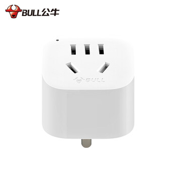 公牛（BULL）美标旅行插座/电源转换器/转换插头 适合美国加拿大日本等国家及中国部分地区 GN-901A无开关