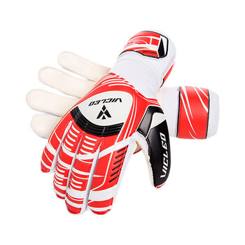 维克利奥（VICLEO）专业带护指 儿童成人 足球守门员手套 龙门门将手套（带护指） 16Z15001红色9号
