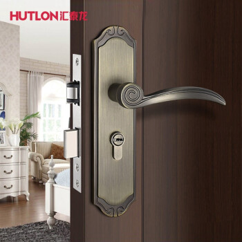 汇泰龙（Hutlon）新中式室内房门锁卧室静音锁套餐DS-8881 青古铜 通用型