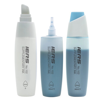 艾尔斯IERS102补充液大容量可补充60％酒精油性墨液101超宽马克笔专用40色填充液墨水102-CG412速写素描