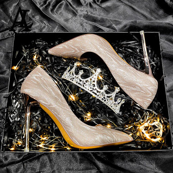 avin levi品牌女鞋送闺蜜学生礼服18岁生日礼物设计感小众水晶高跟鞋