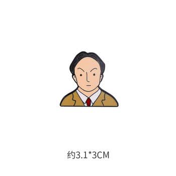 设计高斯胸针数学觉醒年代个性卡通鲁迅徽章书包学生男女装饰 陈独秀