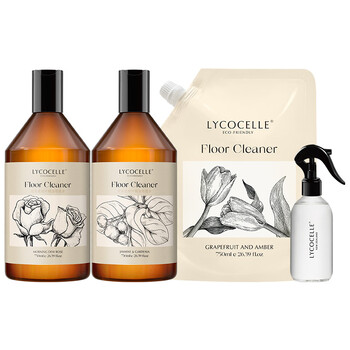 绽家家用地板清洁剂 地板水拖地去渍留香750ml*2+补充装750ml 抑菌