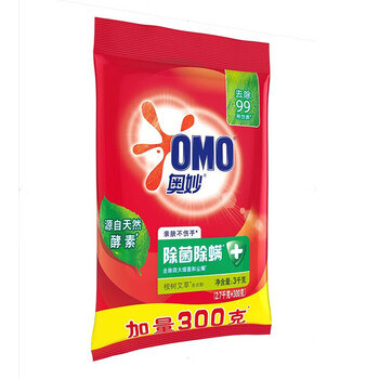 奥妙（OMO）洗衣粉 除菌除螨(2.7KG+300G)  阳光去霉味 亲肤不伤手 
