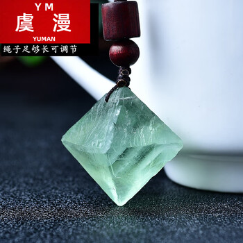 天然萤石八面体- 京东