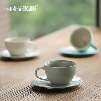 MHW-3BOMBER轰炸机[礼物]咖啡杯火星陶瓷杯拿铁拉花杯浓缩高级感新婚礼物