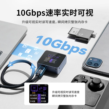DOCKCASE多凯斯带屏幕2230硬盘盒Mini智能移动固态M.2 NVMe外置硬盘盒SSD读取器适用iphone16电脑外接扩容