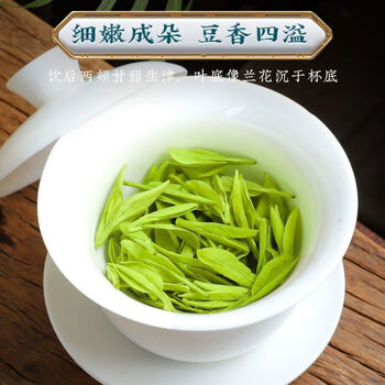西湖说州龙井茶豆香250g明前新茶绿茶纸包装嫩芽头采长辈送礼自己喝
