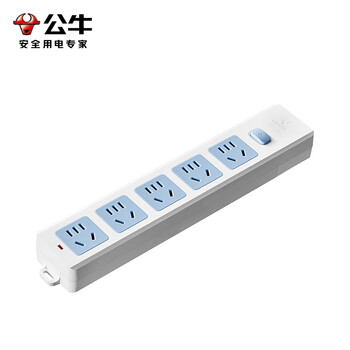 公牛（BULL）无线插座 5位总控排插/拖线板/电源接线板GN-415K （需自行配电源线和插头）