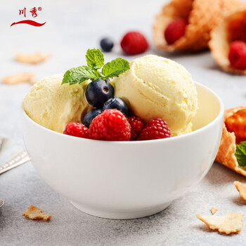 川秀 原味冰淇淋粉 家用自制冰淇淋原料软硬模具冰激凌 100g*3包