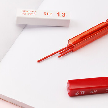 国誉(KOKUYO)进口1.3mm自动铅笔芯学生高考书写绘画防断铅 红色铅芯 一管 PSR-RE13-1P