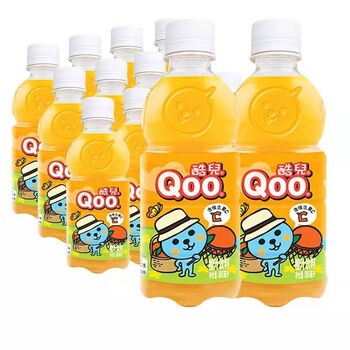 可口可乐美汁源酷儿新鲜橙汁小瓶饮料300ml612瓶果汁饮品混合装520