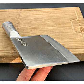 省之优合金钢锻打杀鱼刀专用刀卖鱼菜厨房斩鸡鸭骨刀斩切刀宰鱼刀白色