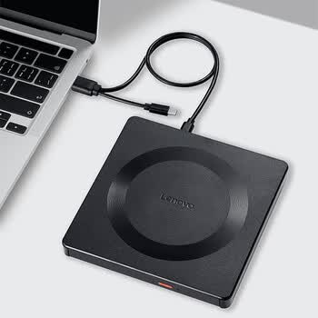 联想（Lenovo）8倍速USB外置光驱刻录机 DVD光驱外置 移动光驱 笔记本电脑台式机便携外接光驱 GP70Pro