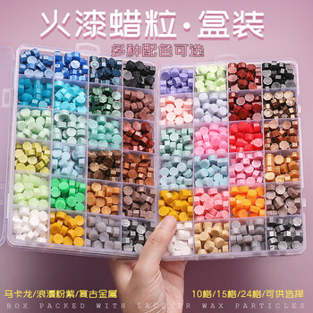 苏拉达(Surada)火漆印章蜡粒马卡龙色 火漆印章套装火漆蜡粒15色儿童火星印章蜡粒火气印章蜡粒全套便宜HQ090 苏拉达(Surada)火漆印章蜡粒马卡龙色 火漆印章套装火漆蜡粒15色儿童火星印章蜡粒火气印章蜡粒全套便宜HQ090