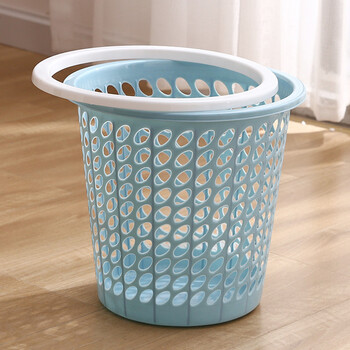 千屿2个装家用大号软塑干湿分类镂空压圈垃圾桶圆形纸篓垃圾筒 千屿2个装家用大号软塑干湿分类镂空压圈垃圾桶圆形纸篓垃圾筒