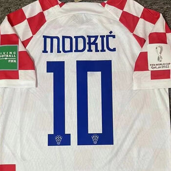 维杰力22卡塔尔世界杯国家队主场克罗地亚球员版10号莫德里奇球服训练