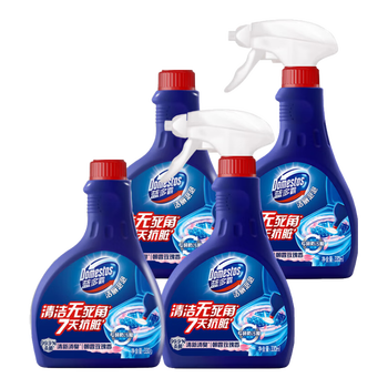 蓝多霸（DOMESTOS）香氛洁厕泡泡玫瑰香型 洁厕剂洁厕慕斯330g*4