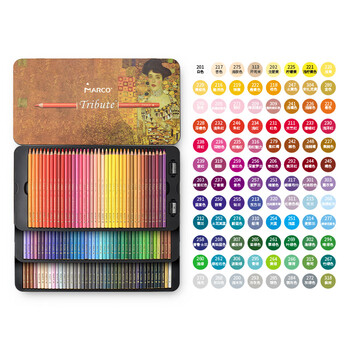 马可（MARCO）160色油性彩铅美术生专用
大师铁盒开学生日礼物儿童男女孩学生画风筝出游相纸涂鸦彩色铅笔