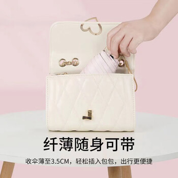 艾逸瑶选 晴悦系列钢骨玻纤便携扁五折口袋伞 YS-1842 袋装 艾逸瑶选 晴悦系列钢骨玻纤便携扁五折口袋伞 YS-1842 袋装