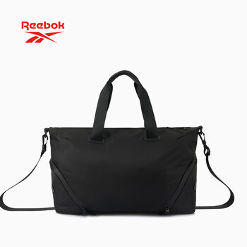 锐步防泼水耐磨健身包男女同款干湿分离独立鞋仓大容量斜挎包 黑色